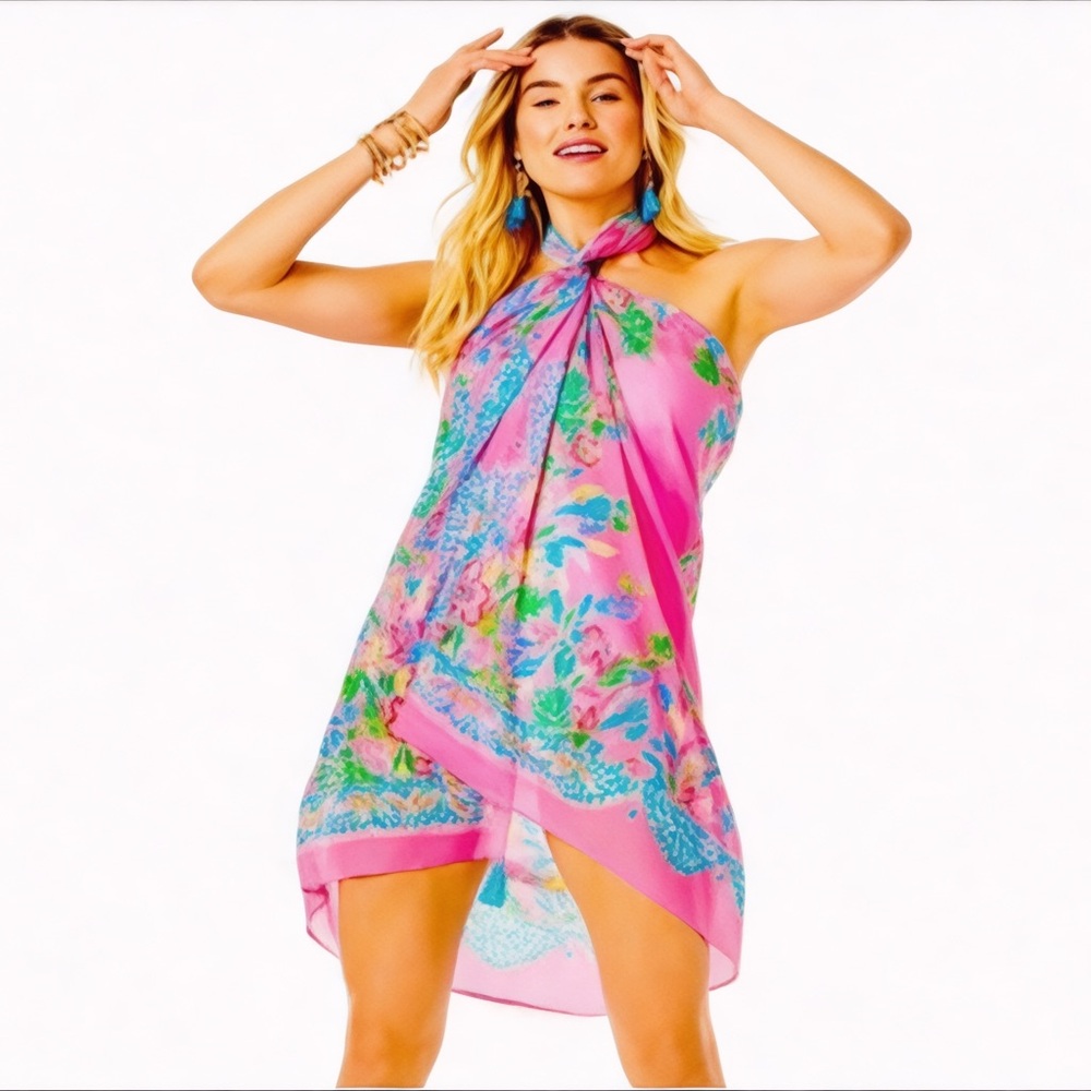 Lilly Pulitzer Limited Edition Havana Casa Jaguar Print Beach Pareo Coverup